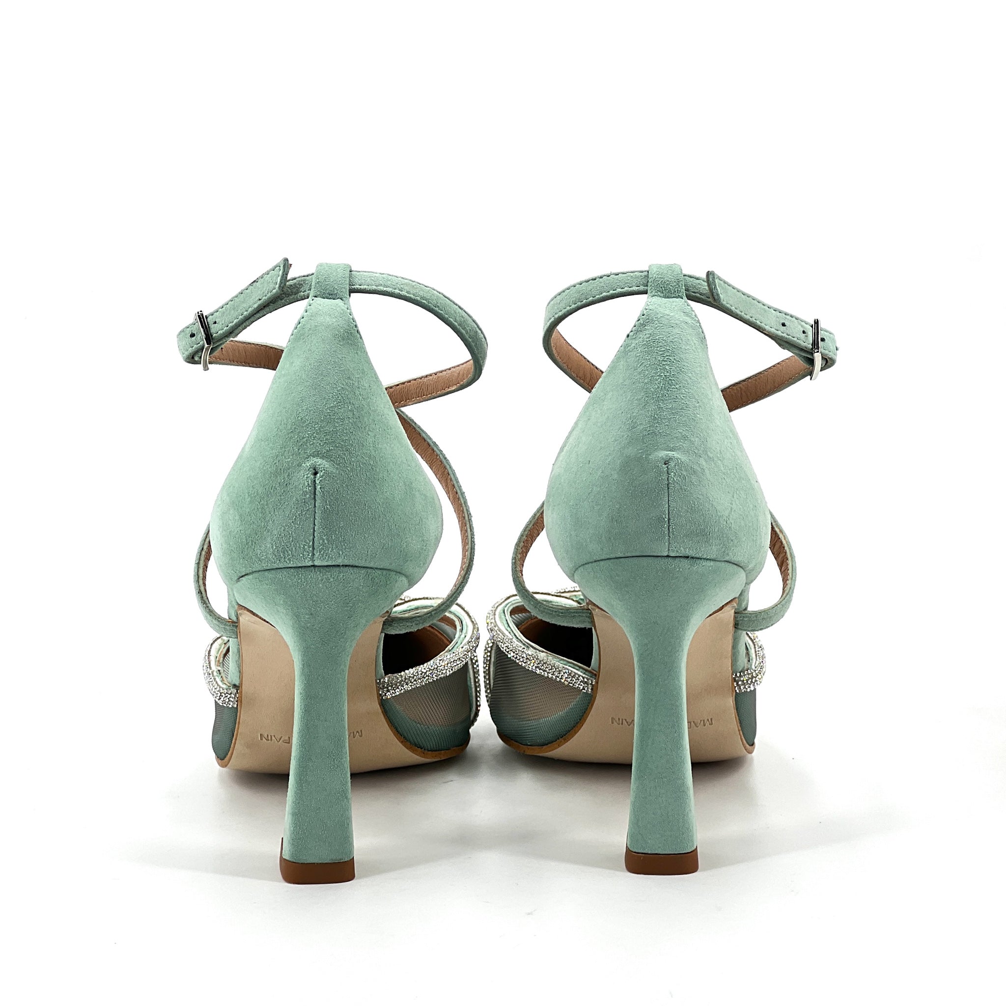 Zapatos de Fiesta Azul Celeste con Strass Ezzio | Calzados Paco